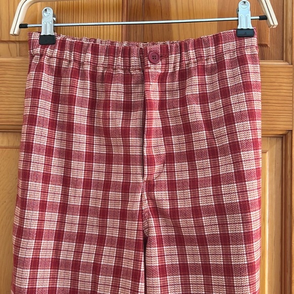 Brandy Melville Valentina Red Plaid Pants - Picture 3 of 5